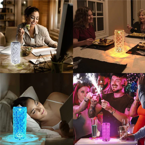 Crystal Elegance LED Table Lamp