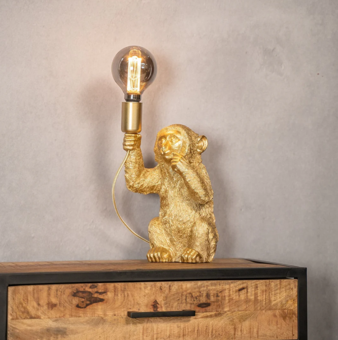 Golden Monkey Table Lamp