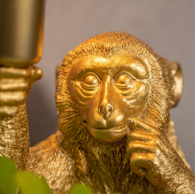 Golden Monkey Table Lamp
