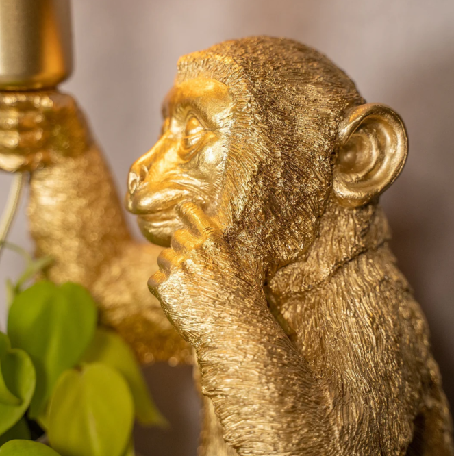 Golden Monkey Table Lamp