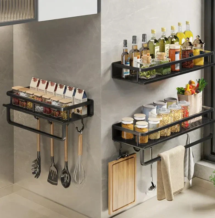 Modern Grey Kitchen Shelf