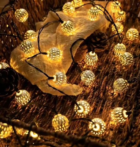 Solar-Powered Oriental Fairy String Lights