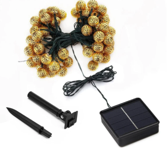 Solar-Powered Oriental Fairy String Lights