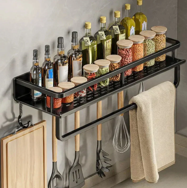 Modern Grey Kitchen Shelf