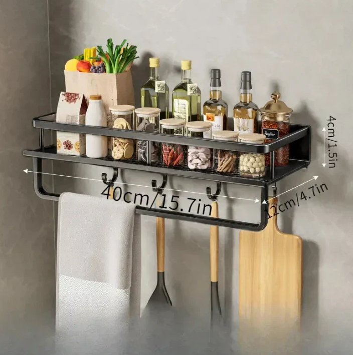 Modern Grey Kitchen Shelf