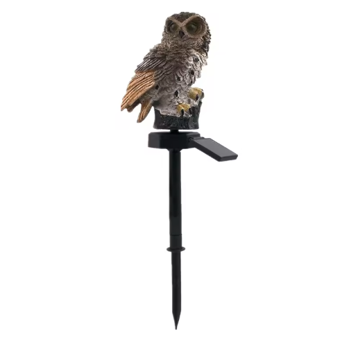 Solar-Powered Owl Garden Lantern