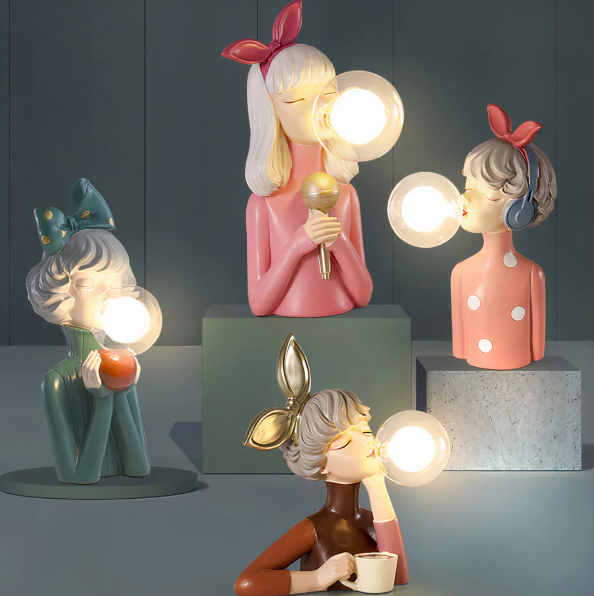 Whimsical Bubble Gum Light Sculpture