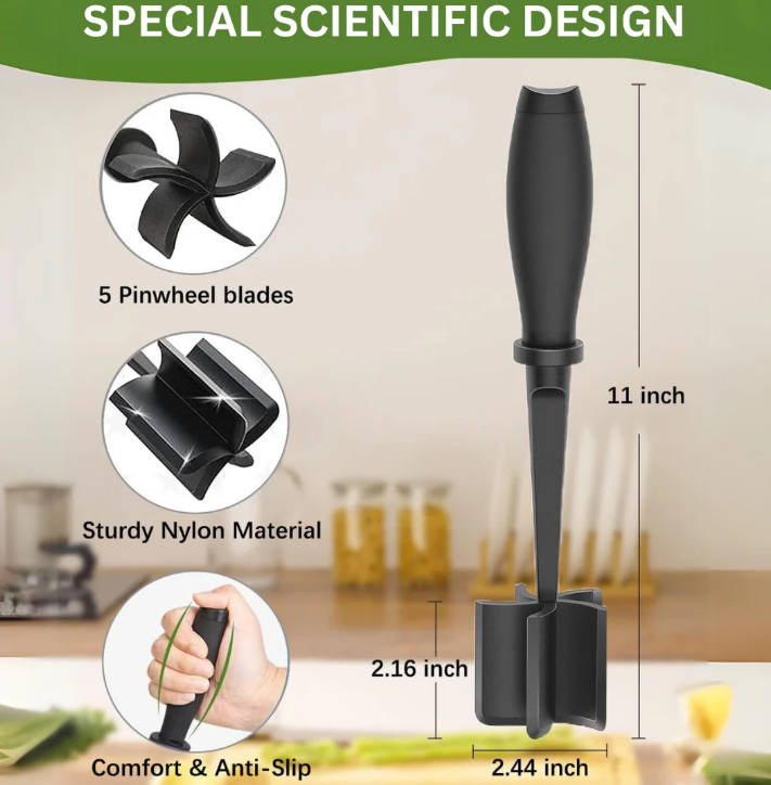 Heat-Resistant Ground Meat Masher