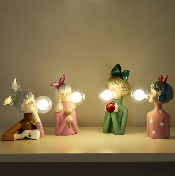 Whimsical Bubble Gum Light Sculpture