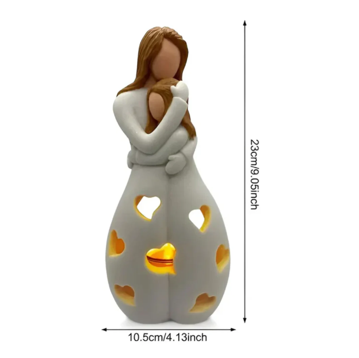 Mother And Child Figurine Candle Holder