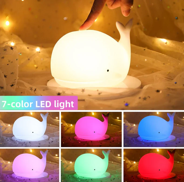 Enchanting Color-Changing Whale Lamp
