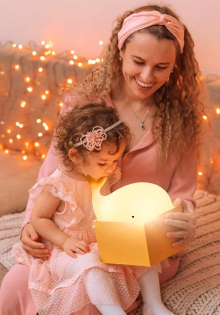 Enchanting Color-Changing Whale Lamp