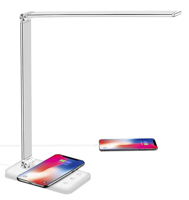 Modern Adjustable LED Desk Lamp With Wireless Charging