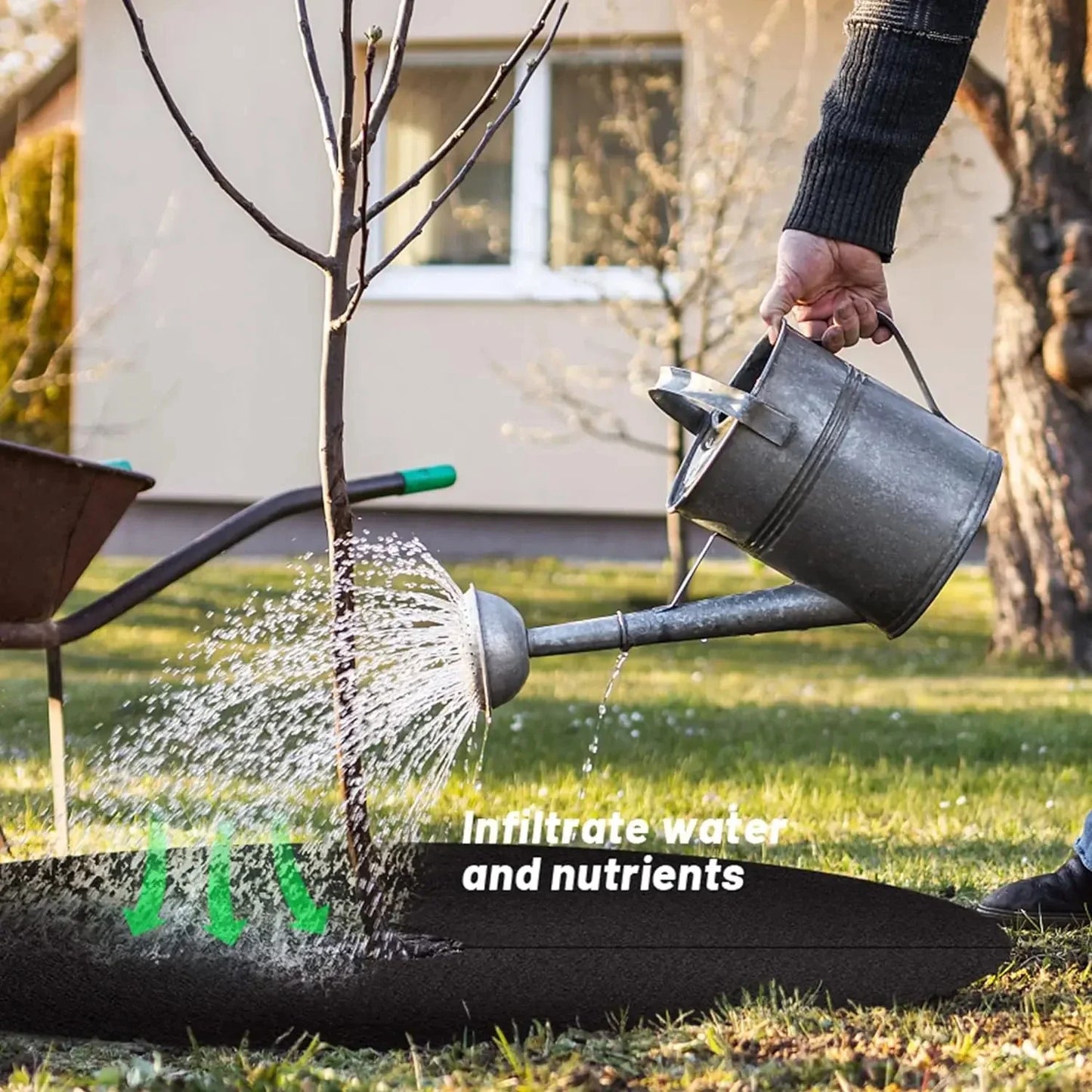 Tree Root Protection Mat – Breathable Weed Barrier Fleece for Garden and Plants