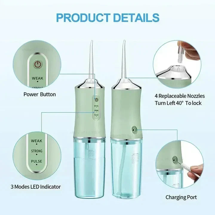 Rechargeable Water Flosser | Deep Cleaning For Healthy Gums