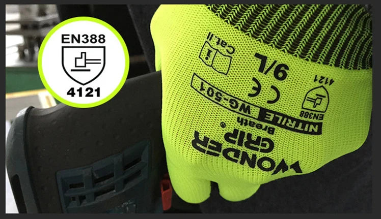 Non-Slip Gardening Gloves with Miracle Grip – Durable Work Gloves for Crafts and Outdoor Tasks