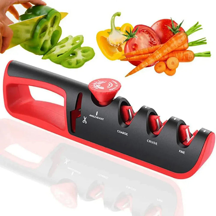 4-in-1 Multifunctional Knife Sharpener – Professional Kitchen Sharpener (1 + 1 Free)