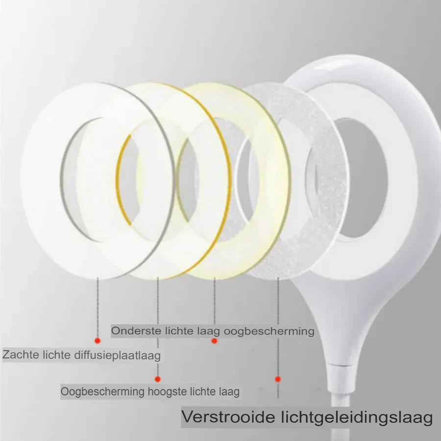 Portable Rechargeable LED Night Light - Adjustable Desk And Bedside Lamp For Comfort And Convenience