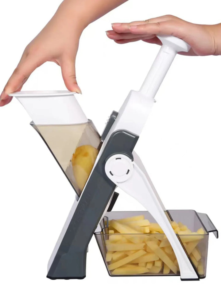 5-in-1 Safe Vegetable Slicer with Collecting Tray – 1 + 1 Free Offer