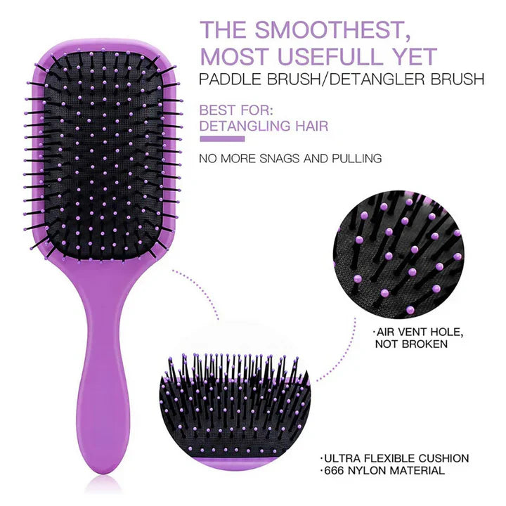 4-Piece Hair Detangler Brush Set