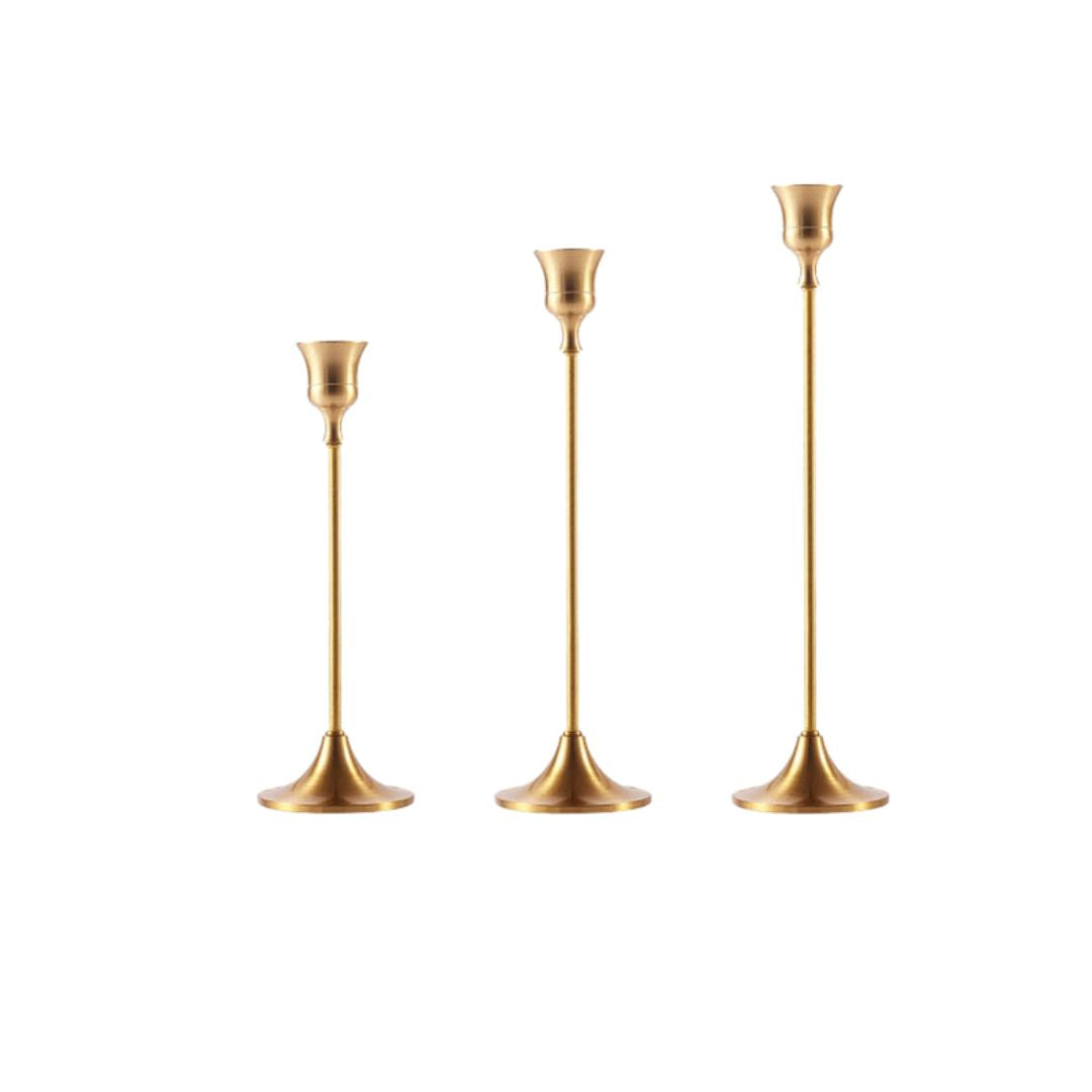 Elegant Golden Candle Holder