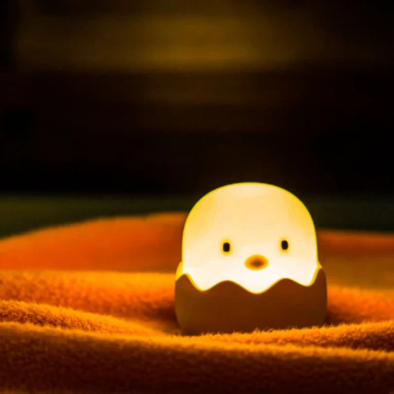 Cute Kuiken Night Lamp for Children – LED Egg Design for Kids' Room