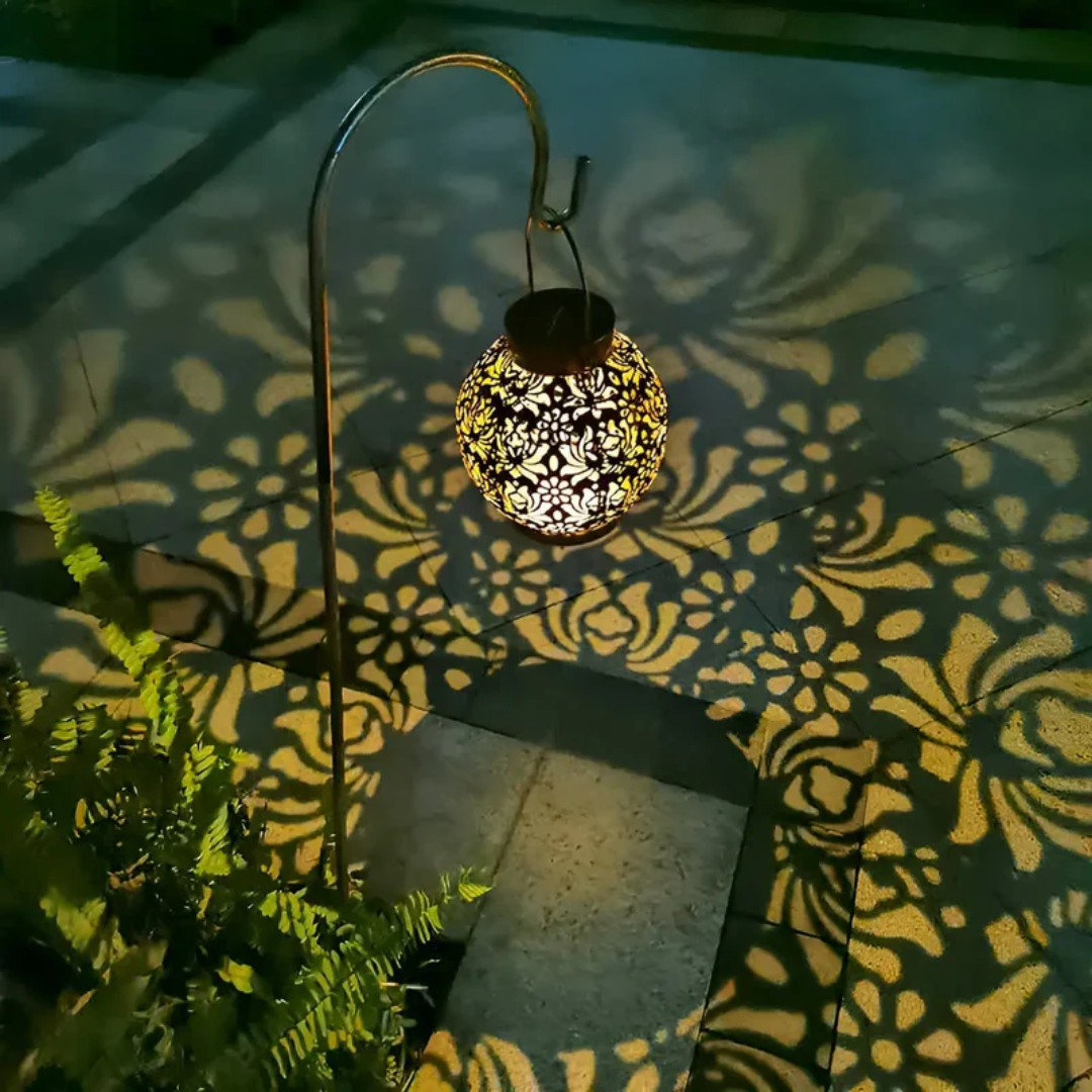 Solar-Powered Waterproof LED Hanging Light For Outdoor & Garden Decor