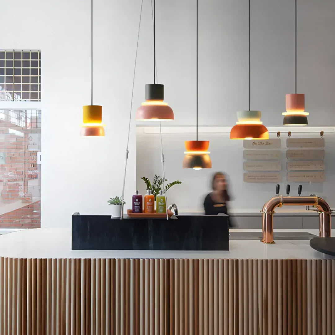 Colorful Macaron-Inspired LED Pendant Light