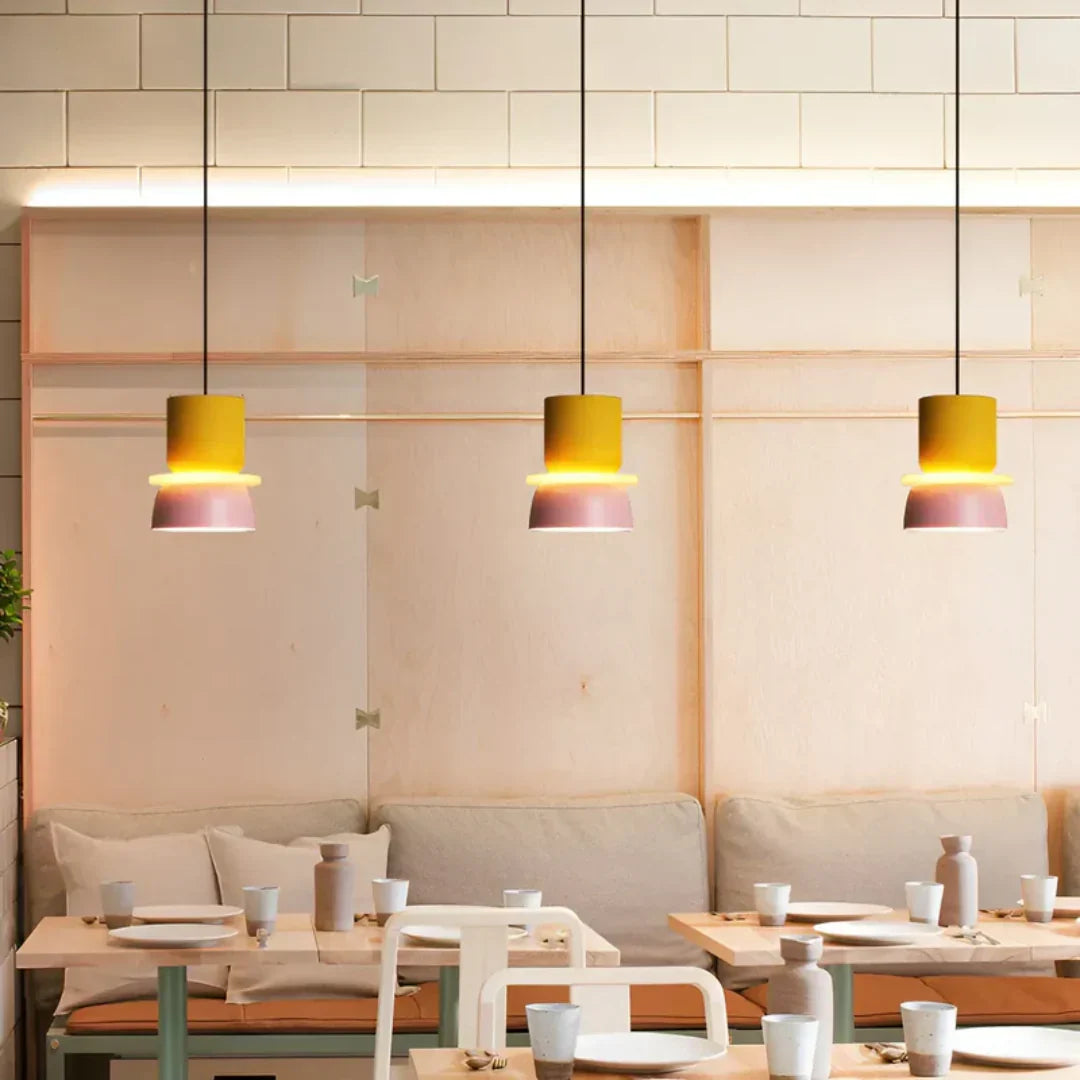 Colorful Macaron-Inspired LED Pendant Light