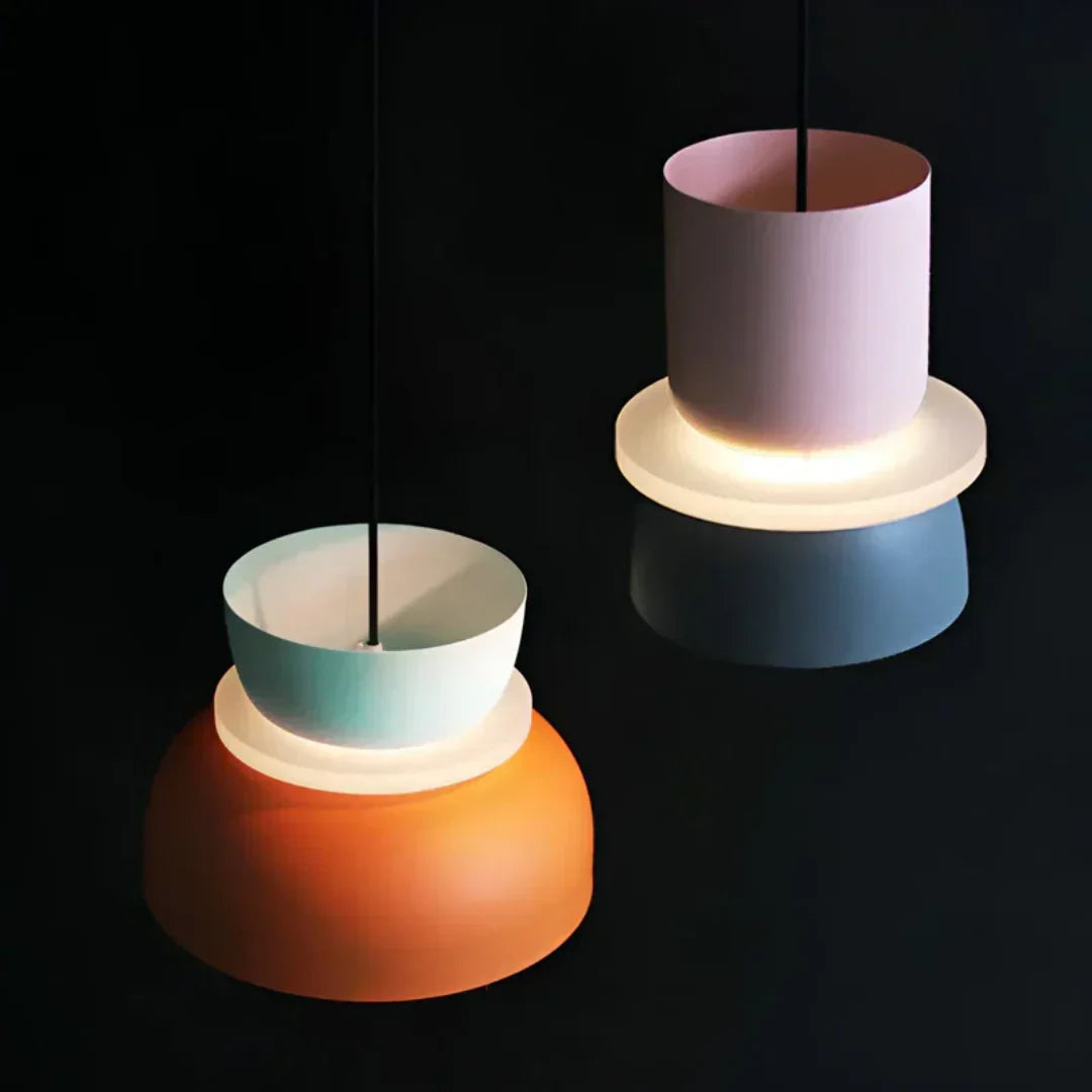 Colorful Macaron-Inspired LED Pendant Light