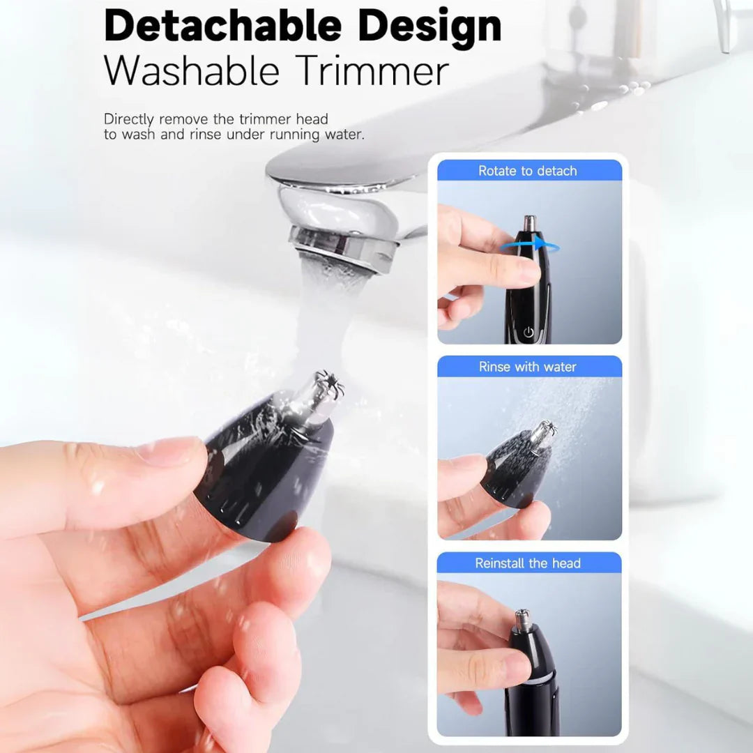 Rechargeable Nose & Ear Hair Trimmer | SmoothTrim Pro