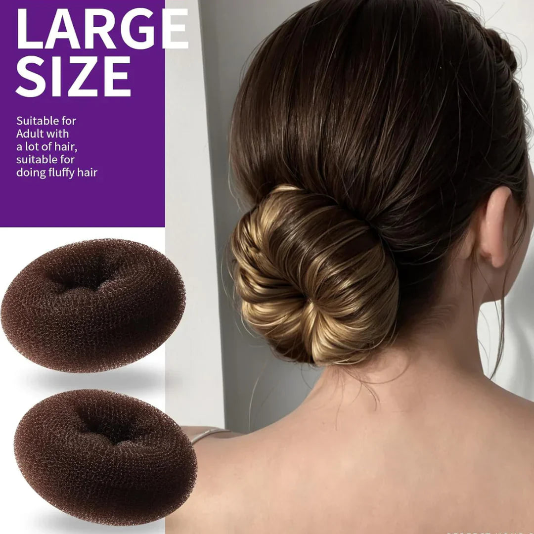 Volumizing Hair Donut Bun Maker – Set Of 7 With Accessories