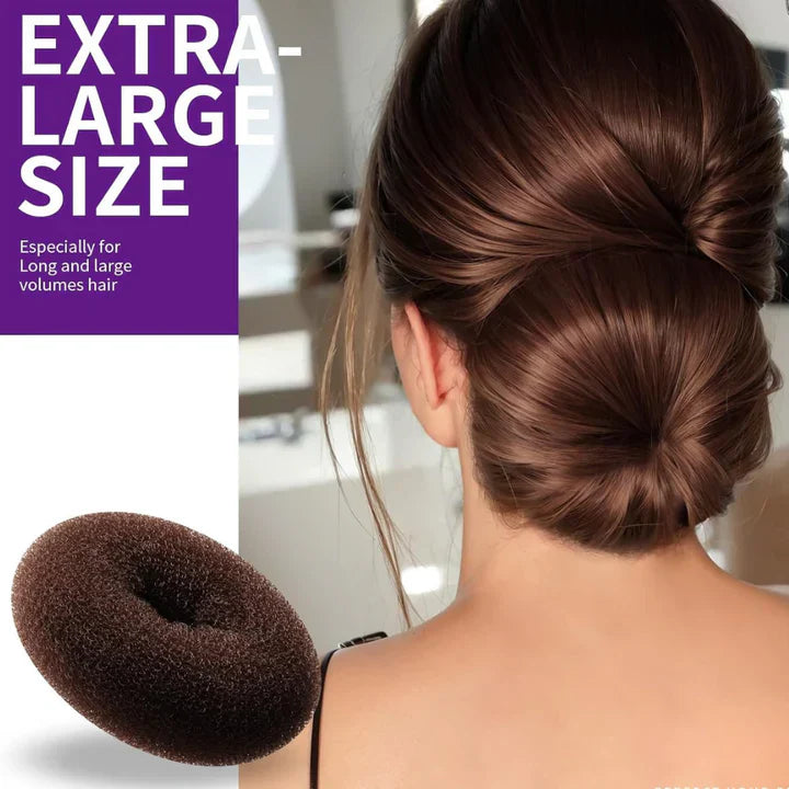 Volumizing Hair Donut Bun Maker – Set Of 7 With Accessories