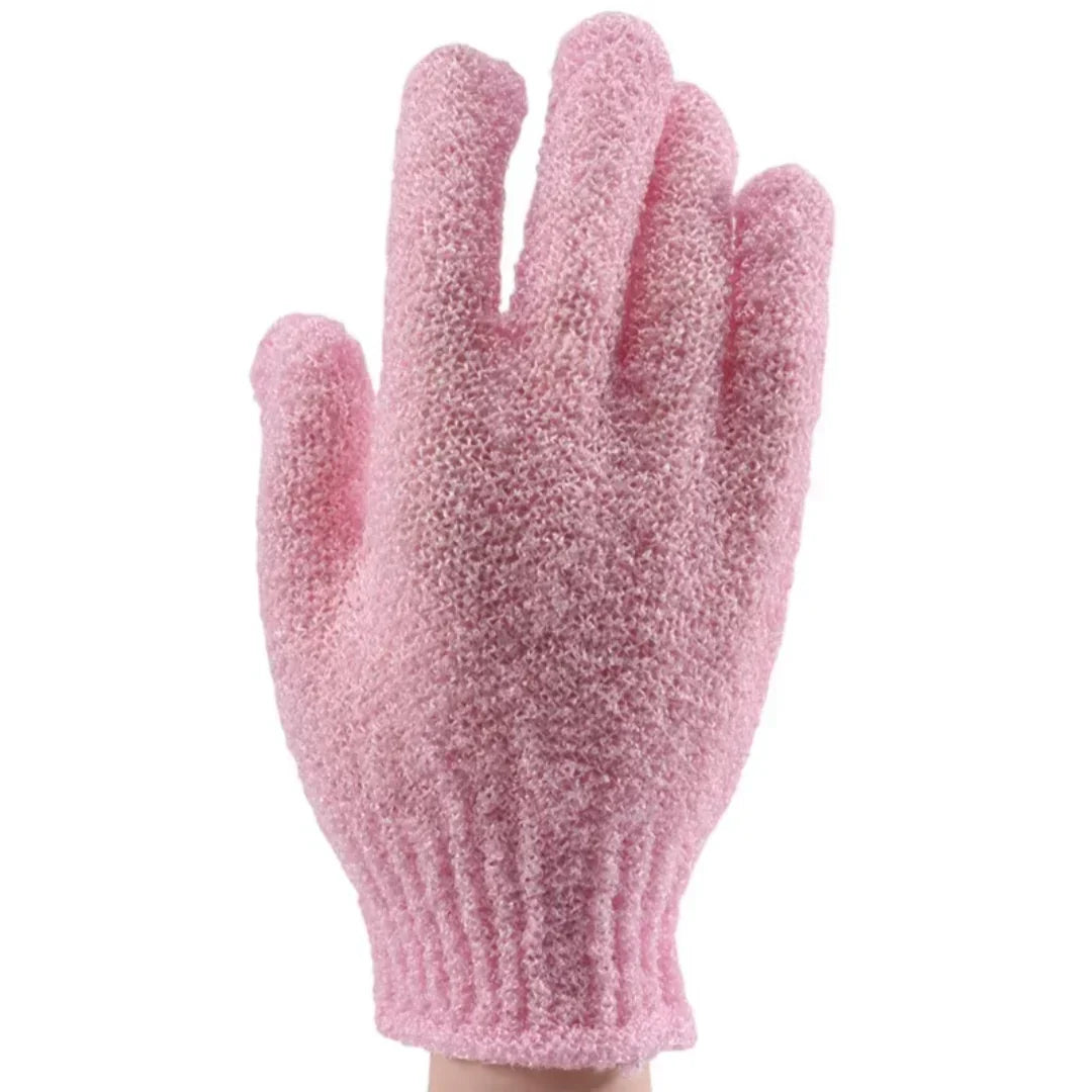 Dual-Textured Exfoliating Shower Gloves – Set of 2