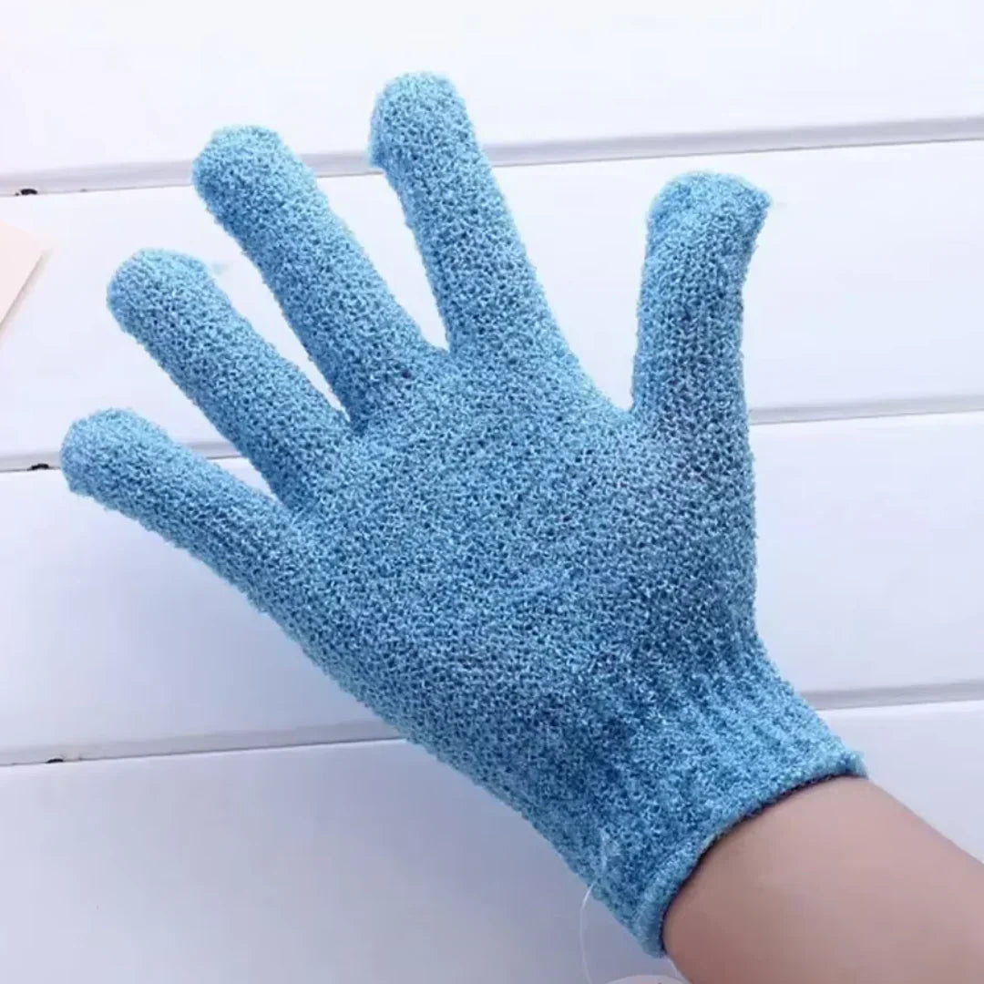 Dual-Textured Exfoliating Shower Gloves – Set of 2