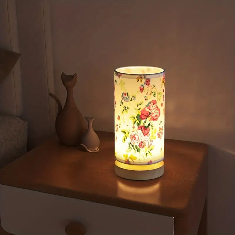 Modern Linen Look Night Lamp – Stylish Design for a Cozy Atmosphere