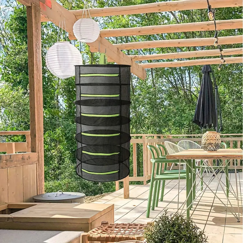 Collapsible Drying Rack for Fruits, Vegetables, and Herbs – Multi-Tier Mesh Organizer for Fast Drying