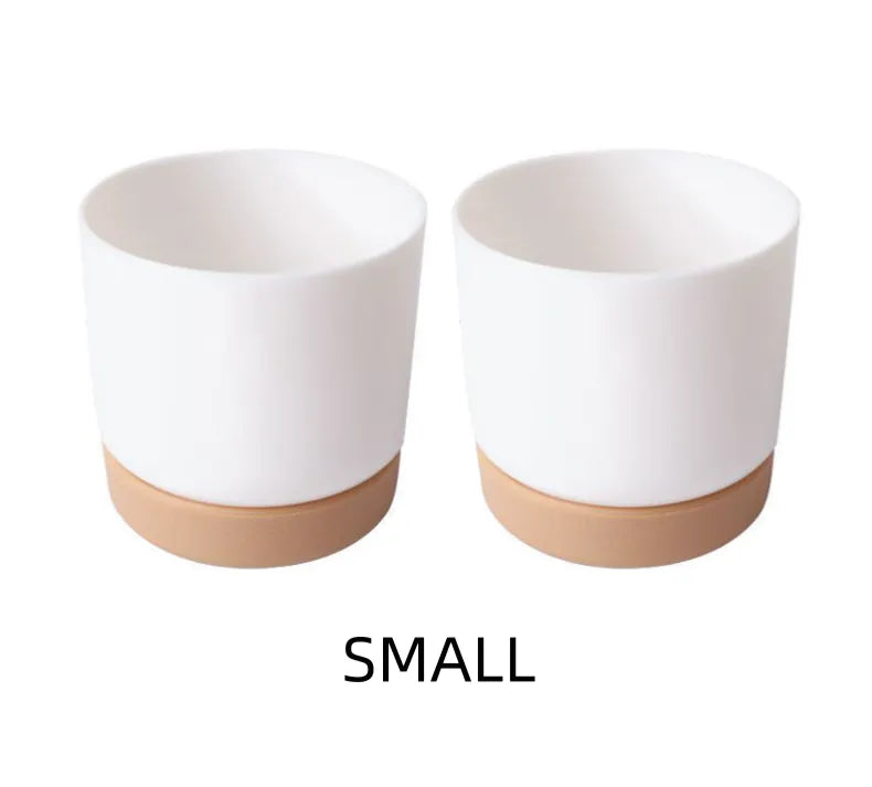 Self-Watering Planter for Orchids and Plants - Plastic Flower Pot for Easy Care