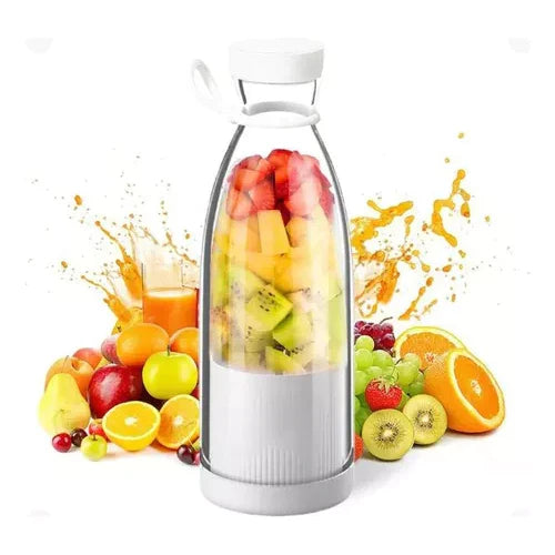 Portable Compact Smoothie Blender with Fruit Container and Drinking Cap