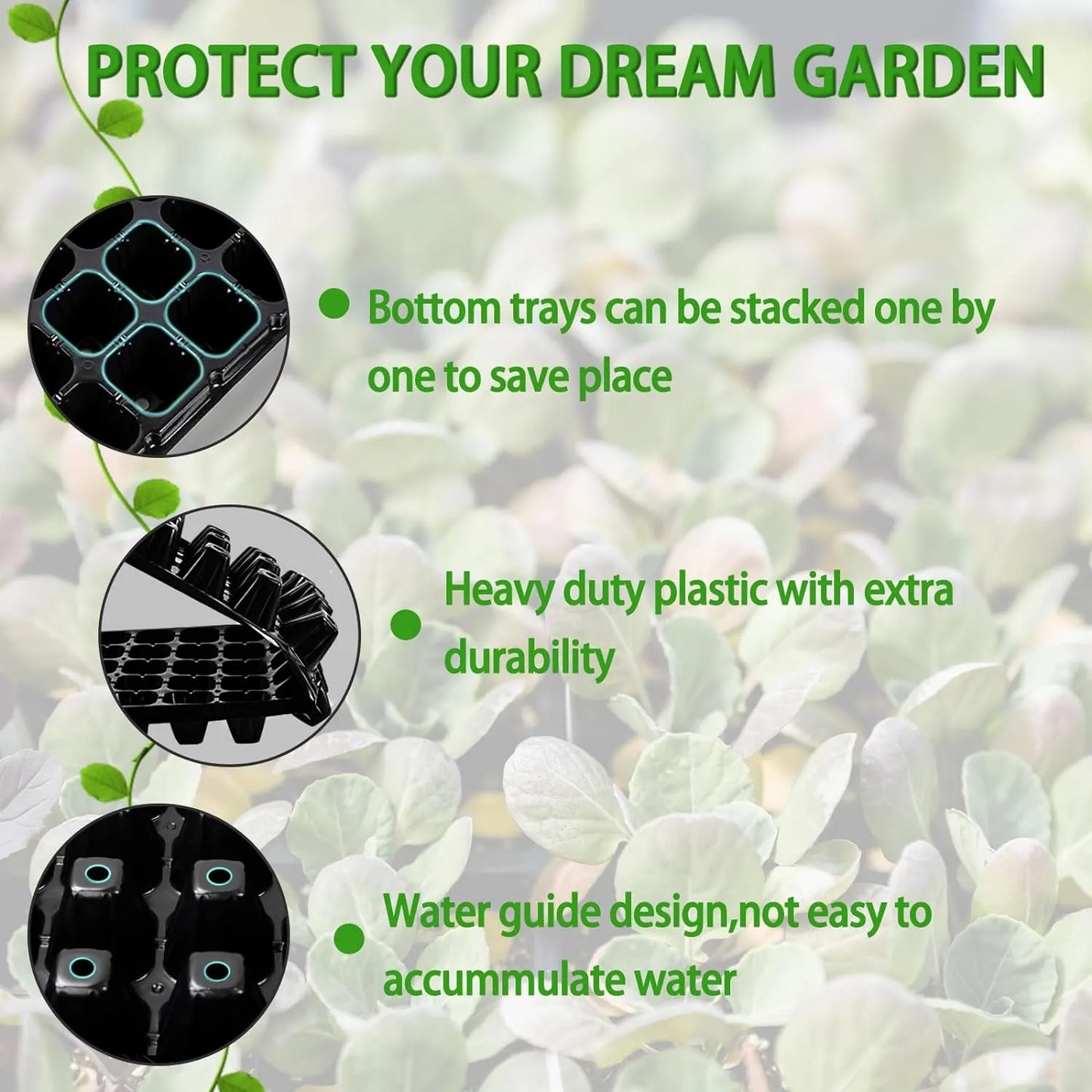 Rectangular Seedling Tray - Ideal for Germination and Plant Growth