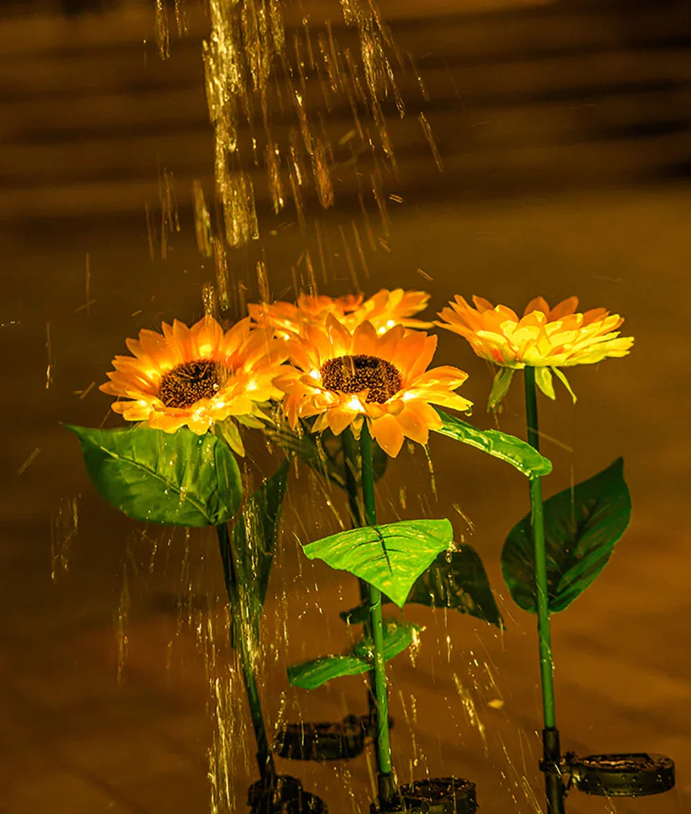 Waterproof Solar Sunflower Garden Light – Outdoor Patio Decoration with LED