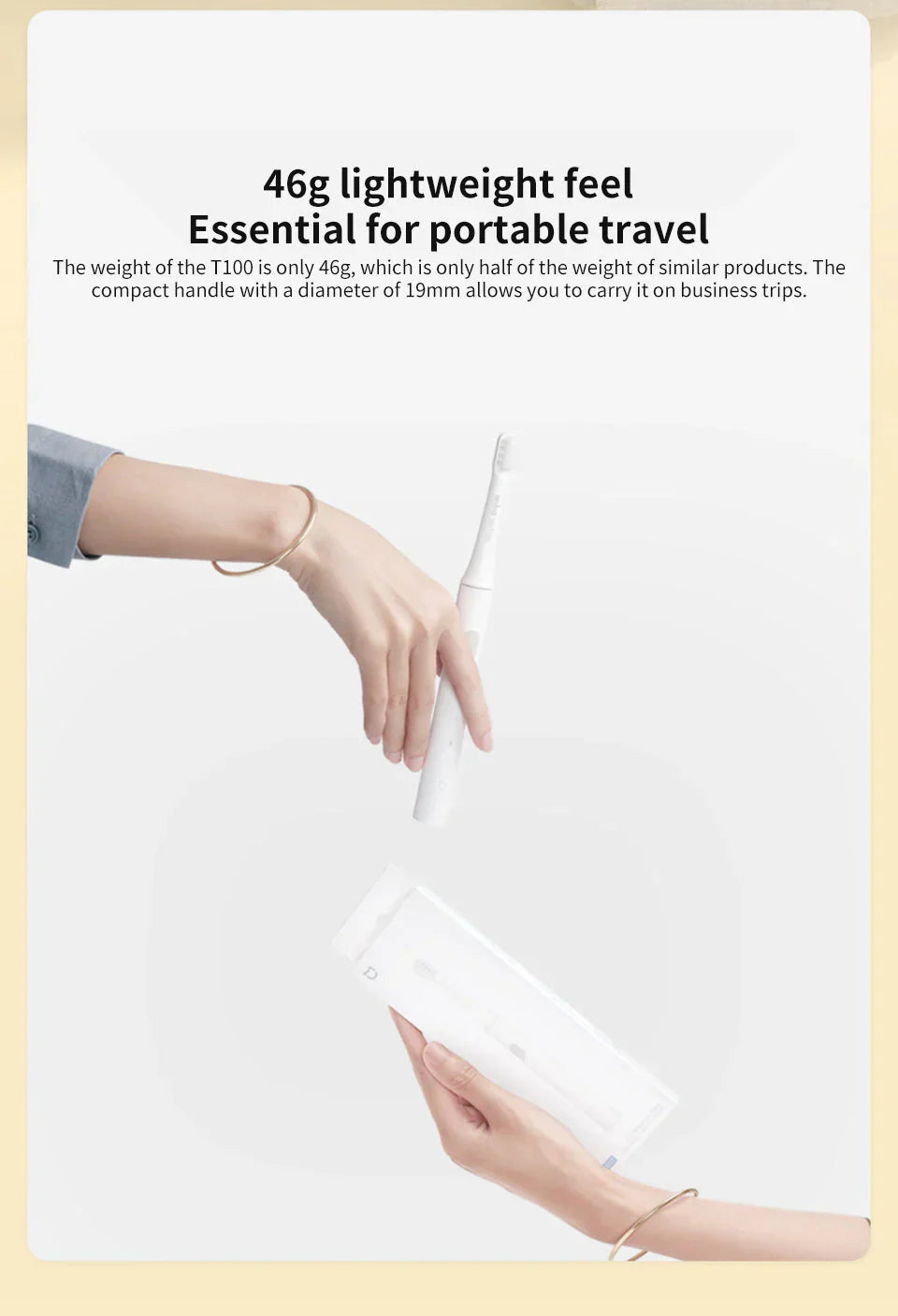 Rechargeable Waterproof Sonic Toothbrush With USB Charging