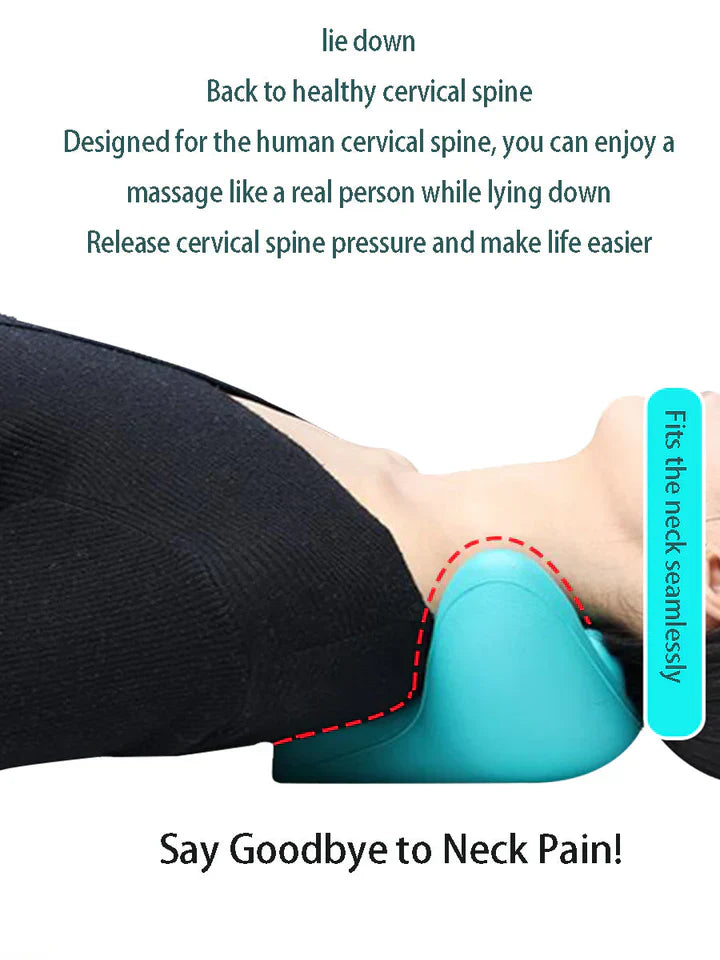 Neck and Shoulder Relief Stretcher – Cervical Traction Pillow for Spinal Alignment and Massage