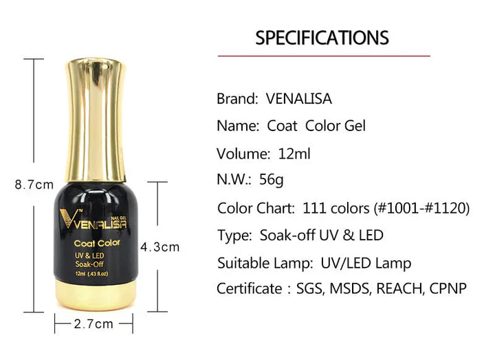 UV & LED Gel Nail Polish – Long-Lasting Soak-Off Formula