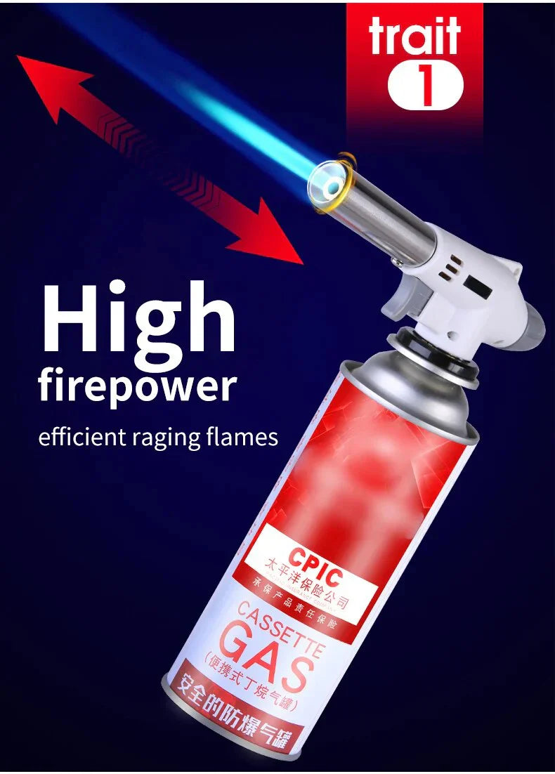 Portable Butane Torch Lighter – Ideal for BBQ, Camping & Kitchen Use