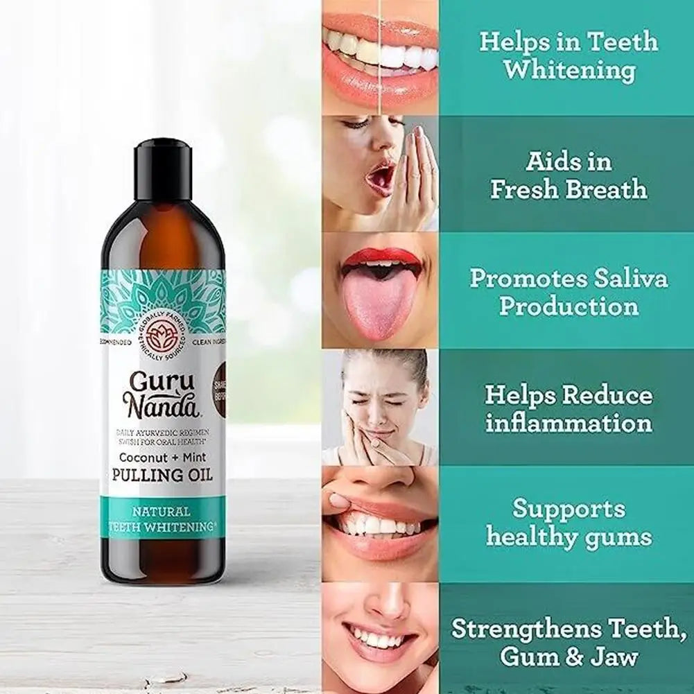 CocoMint Oral Health Oil - 7 Essential Oils & Vitamins for Freshness and Care