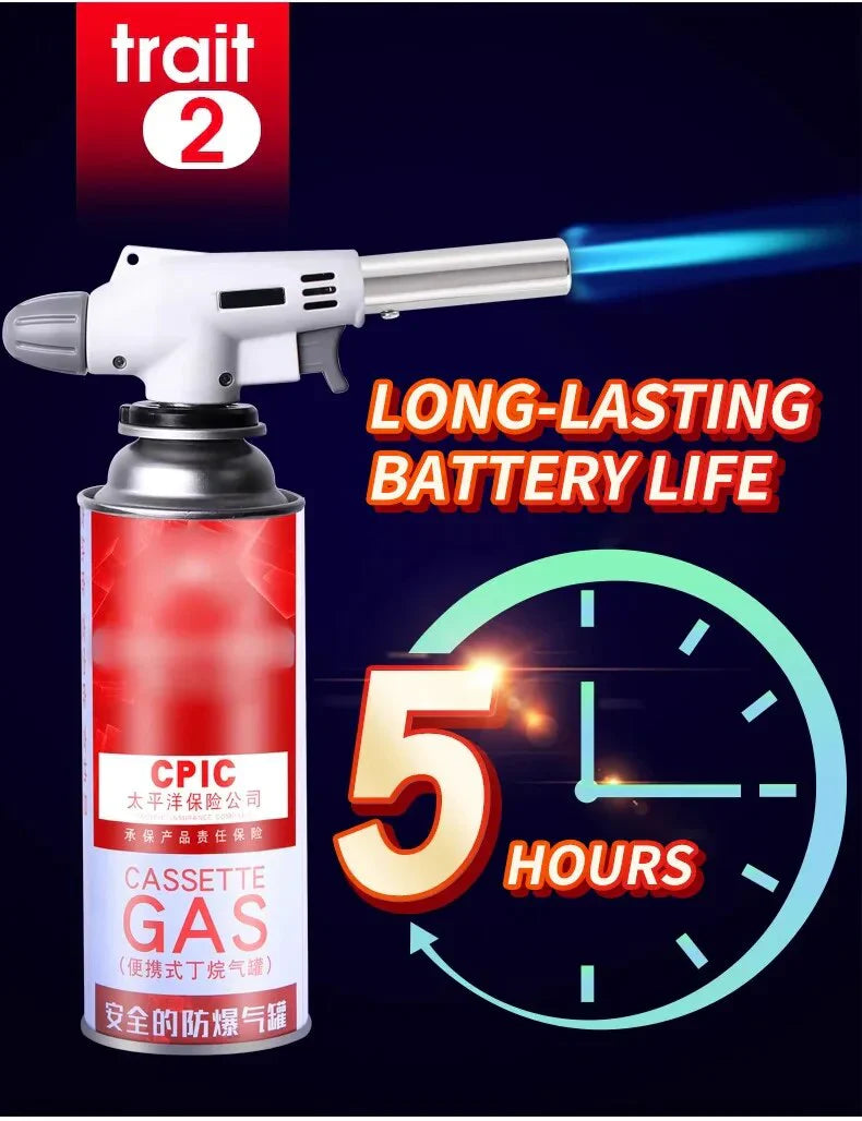 Portable Butane Torch Lighter – Ideal for BBQ, Camping & Kitchen Use