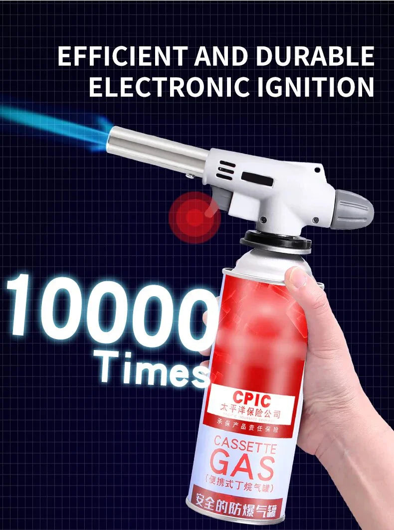 Portable Butane Torch Lighter – Ideal for BBQ, Camping & Kitchen Use