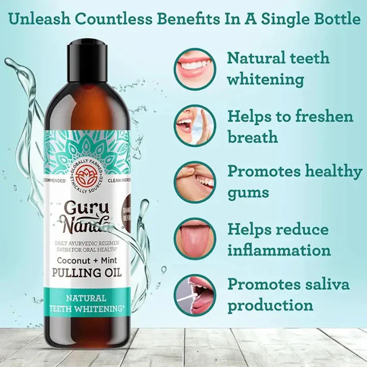 CocoMint Oral Health Oil - 7 Essential Oils & Vitamins for Freshness and Care