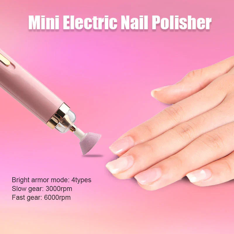 5-in-1 Rechargeable Electric Nail File – Portable Manicure & Pedicure Tool with LED Light